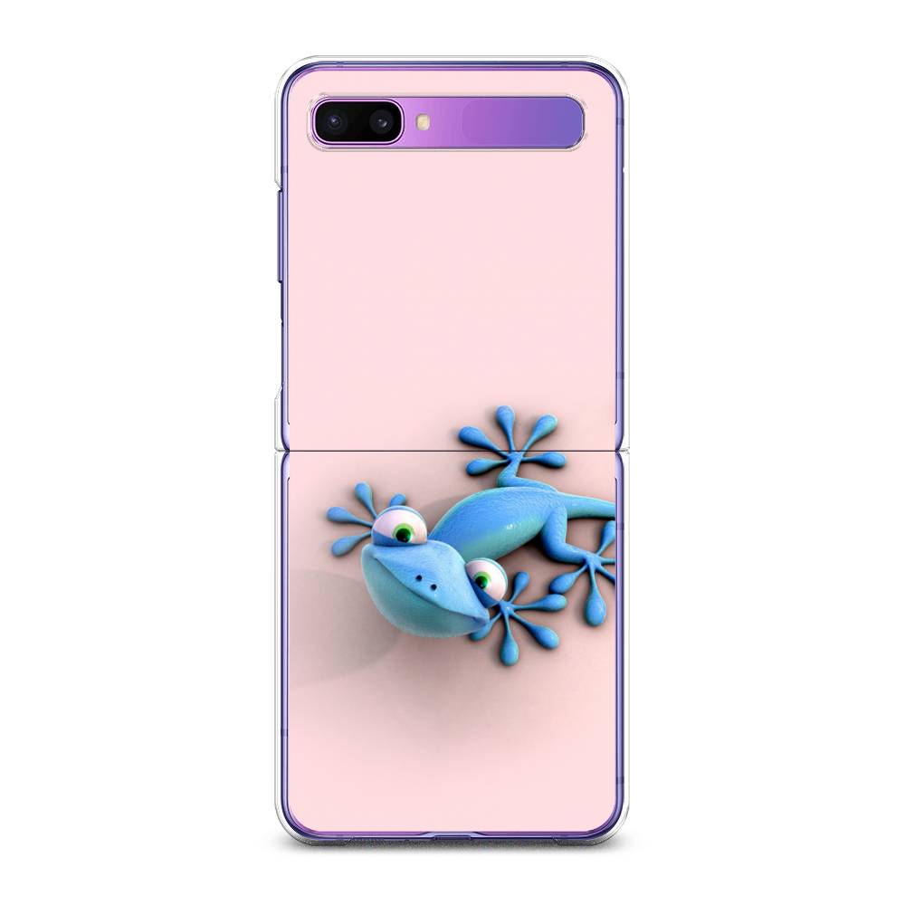 

Чехол Awog для Samsung Galaxy Z Flip 1 "Голубая ящерка", 2107150-2