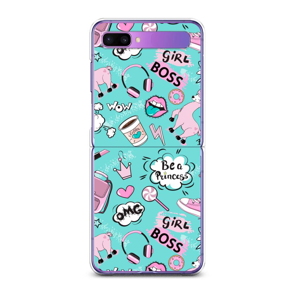 

Чехол Awog для Samsung Galaxy Z Flip 1 "Стильная лама", 2107150-1