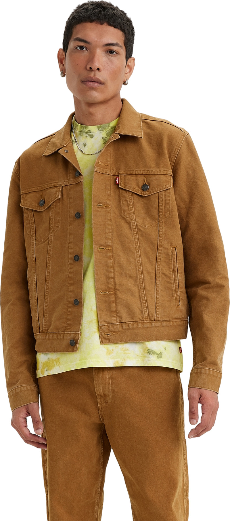 

Джинсовая куртка мужская Levi's Men The Trucker Jacket коричневая S, Коричневый, Men The Trucker Jacket