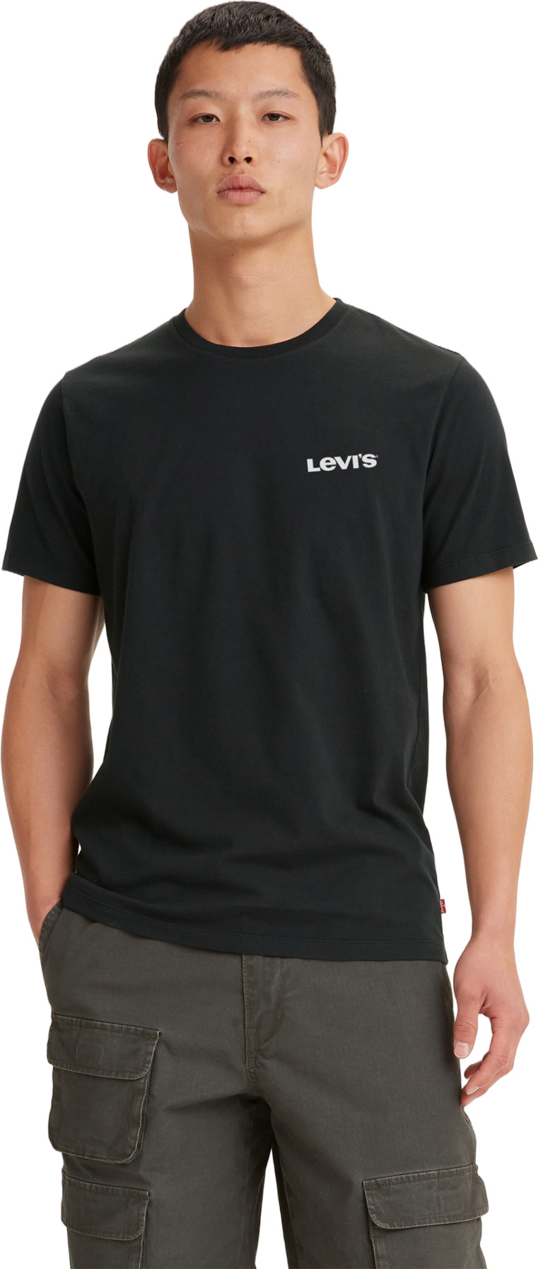 Футболка мужская Levi's Men Graphic Crewneck Tee черная XL Бангладеш черный