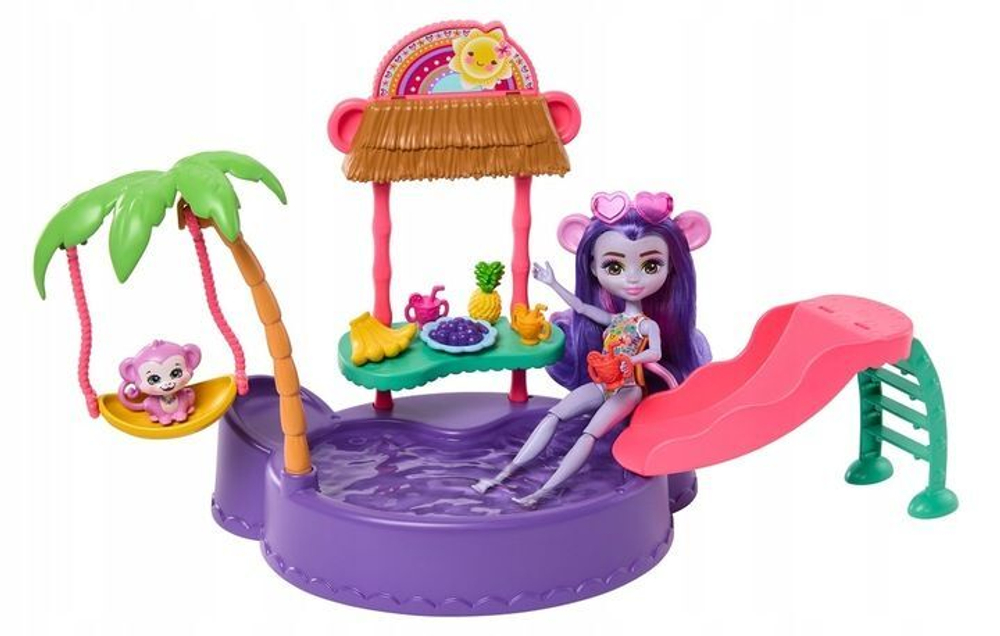 Кукла Enchantimals Sunshine Island Doll with Pool HTW73 кукла l o l surprise sunshine makeover игрушка сюрприз кукла серия солнечный макияж pd
