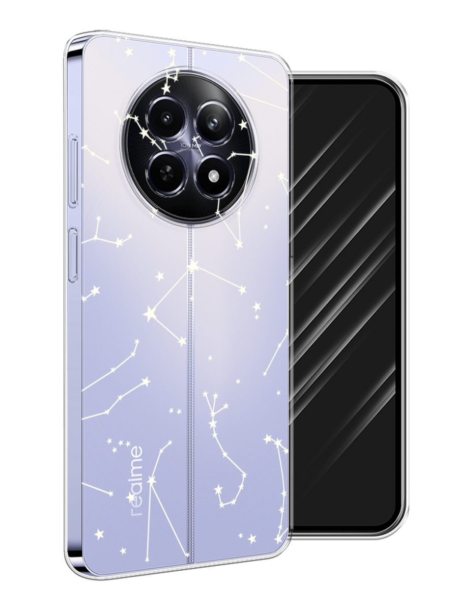 

Чехол Awog на Realme 12 5G "Созвездия", Прозрачный;серый;бежевый, 2516450-1