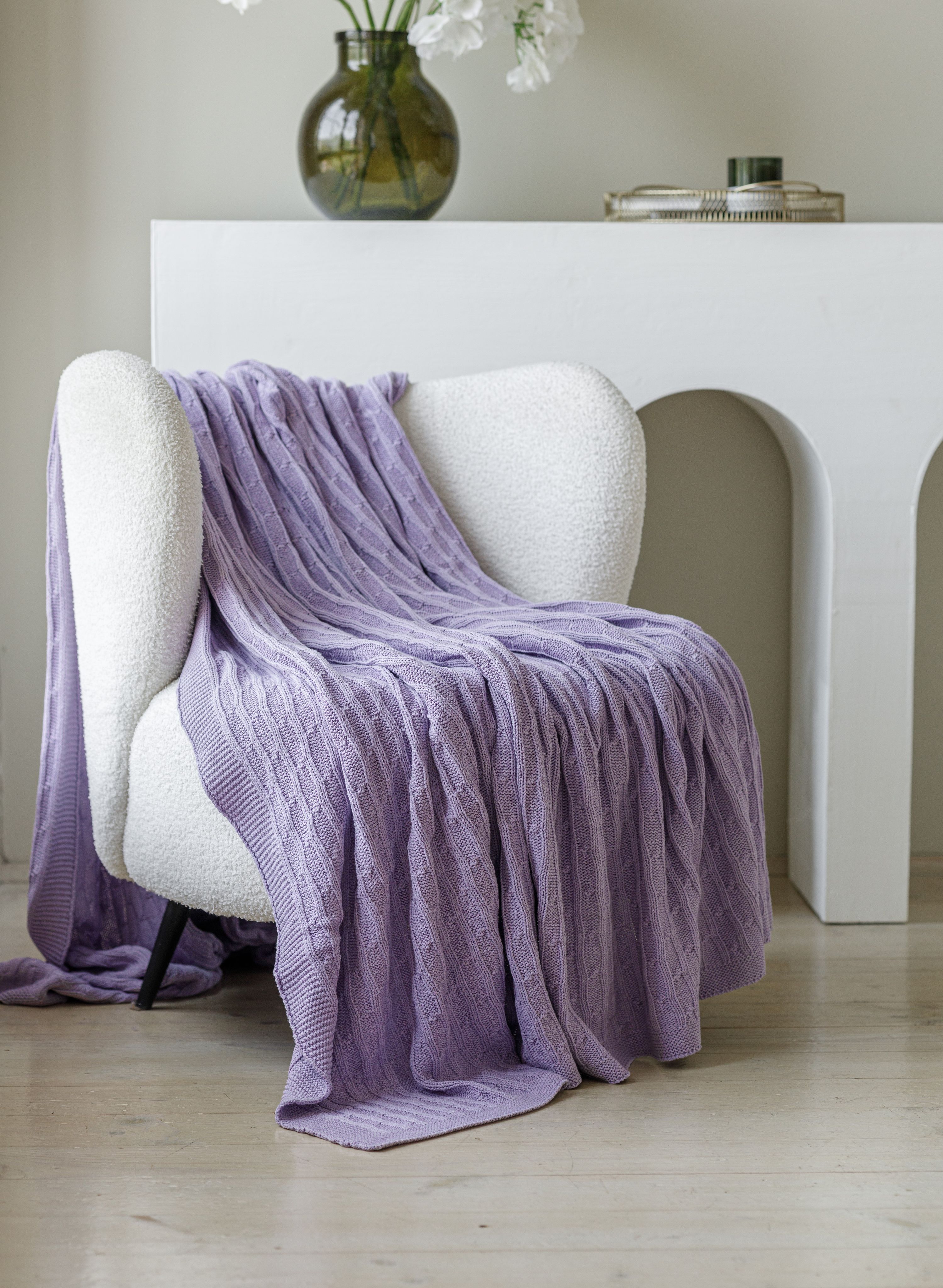 

Плед вязаный DECADE home PL01, PL01