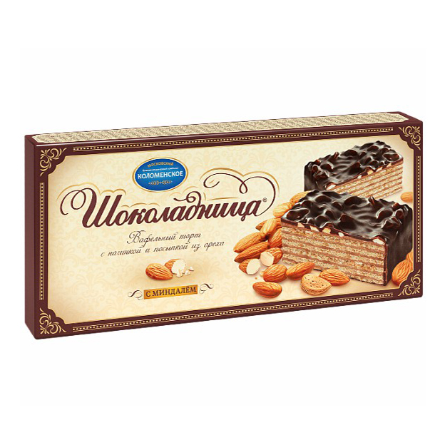 Торт Коломенское Шоколадница с миндалем 230 г