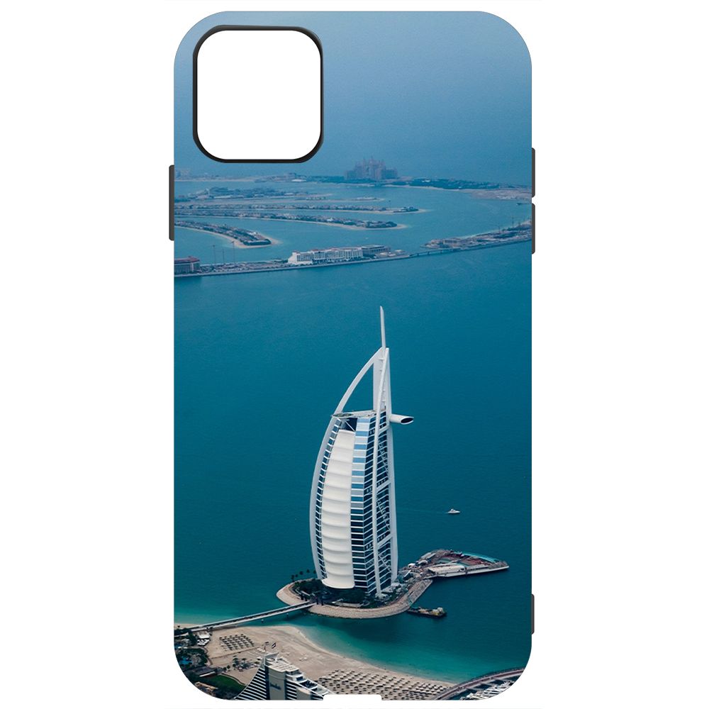 

Чехол-накладка Krutoff Soft Case ОАЭ, Бурдж-эль-Араб для iPhone 11 черный