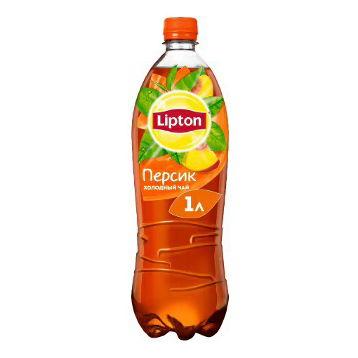 Холодный чай Lipton черный персик 1 л