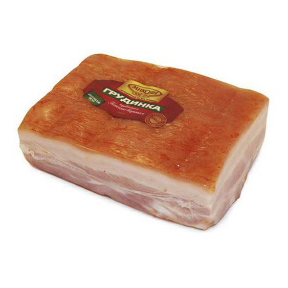 

Грудинка Микоян Кубанская копчено-вареная +-600 г