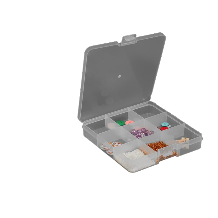 

Органайзер для хранения мелочей, 13,5x13,7x2,3 см, цвет прозрачный