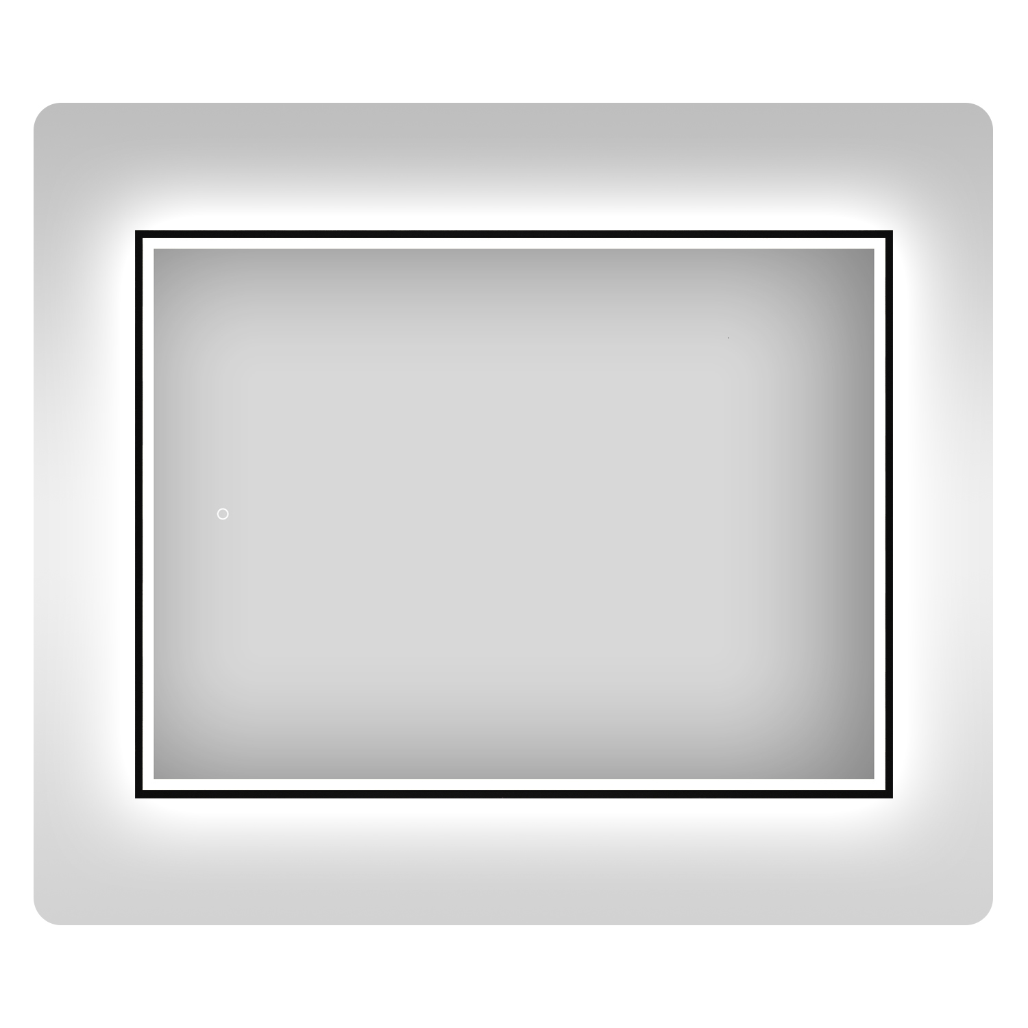 Влагостойкое зеркало с подсветкой для ванной Wellsee 7 Rays' Spectrum 172201290, 80х60 см