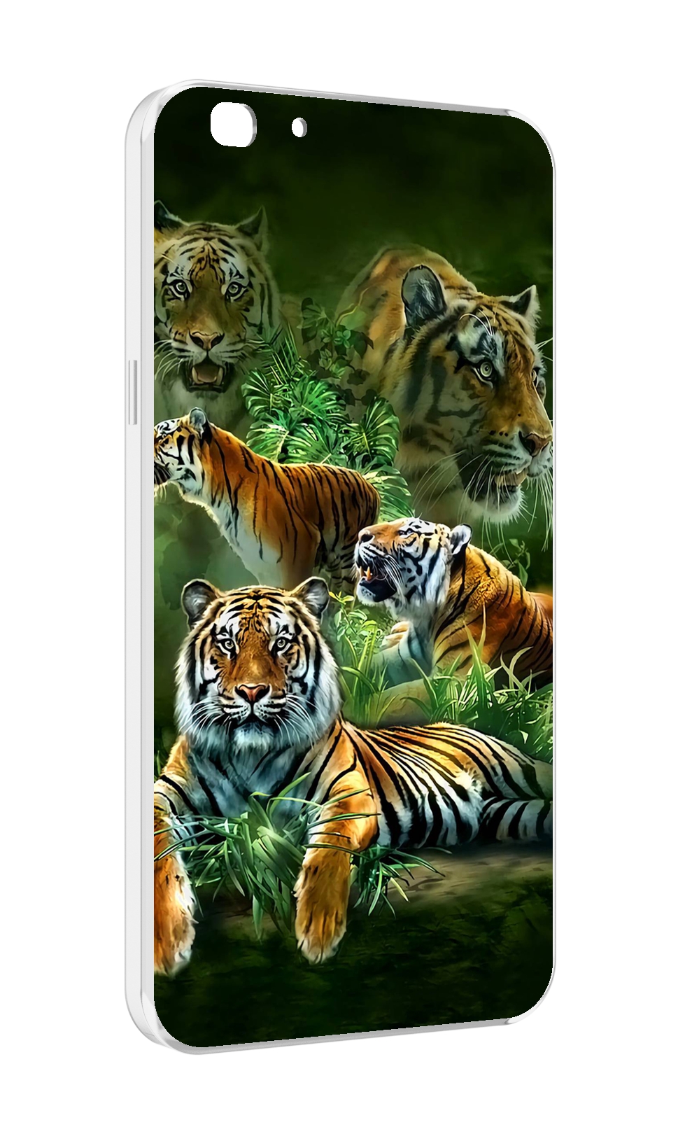 

Чехол MyPads Тигры для Oppo A77/F3 (2017 год), Прозрачный, Tocco