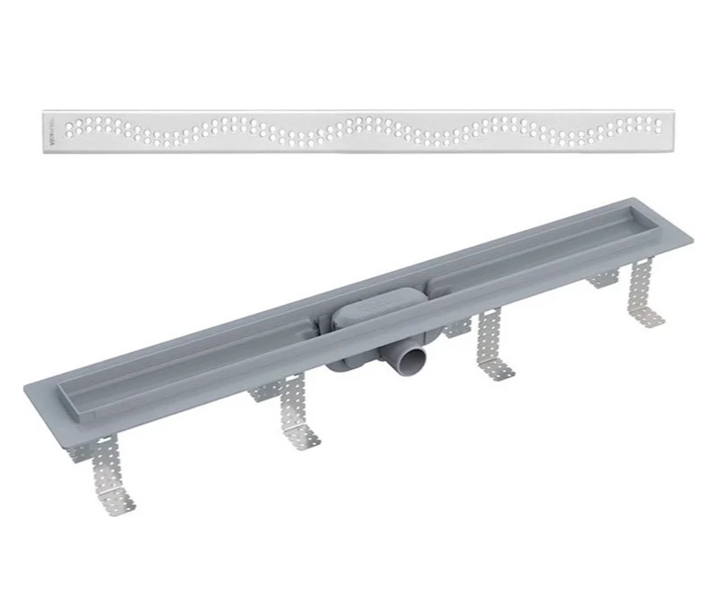 

Душевой лоток Alcaplast Simple с порогами для перфорированной решетки (APZ8-850M), Хром