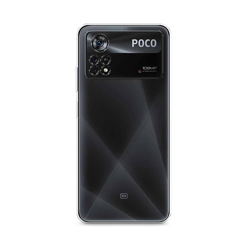 

Чехол на Xiaomi Poco X4 Pro 5G прозрачный, 313150-6