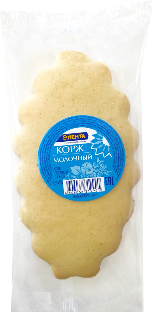 

Корж Лента Молочный 75 г