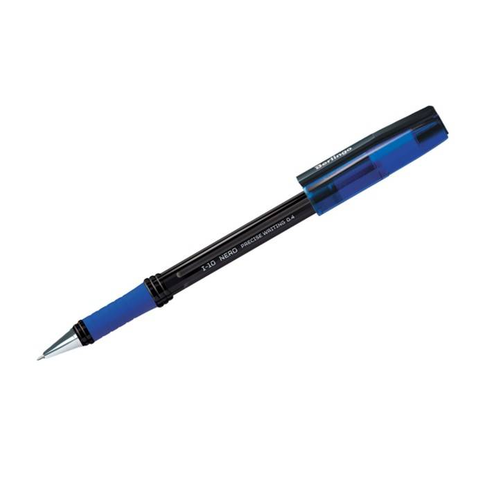 Ручка шариковая Berlingo I-10 Nero синяя 12 шт