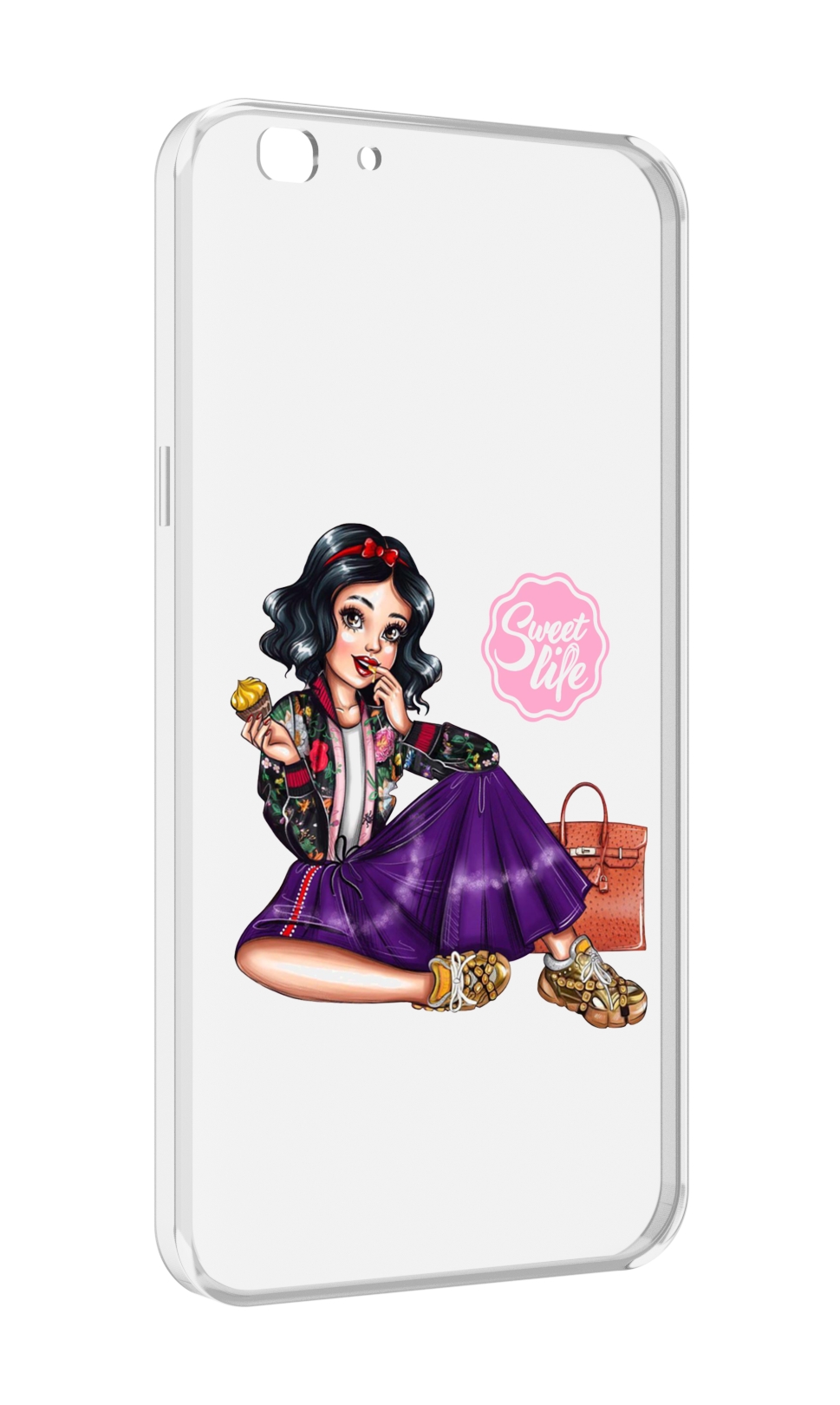 

Чехол MyPads Сладкая-жизнь женский для Oppo A77/F3 (2017 год), Прозрачный, Tocco