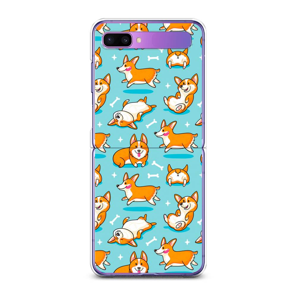 

Чехол Awog для Samsung Galaxy Z Flip 1 "Веселые корги", 2107150-2