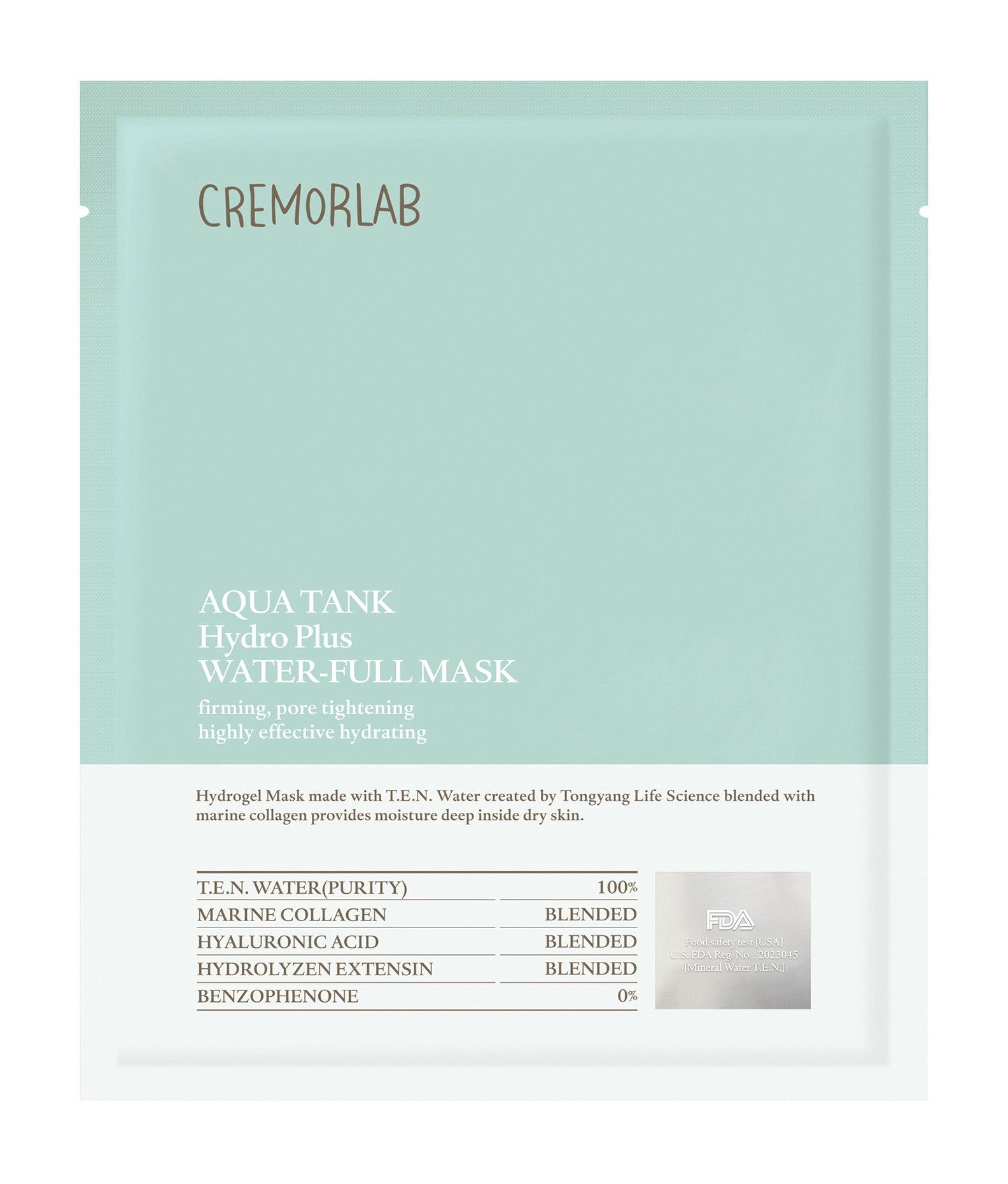 Маска для лица Cremorlab Aqua tank Hydro plus Water-full Mask интенсивно увлажняющая 1 шт.