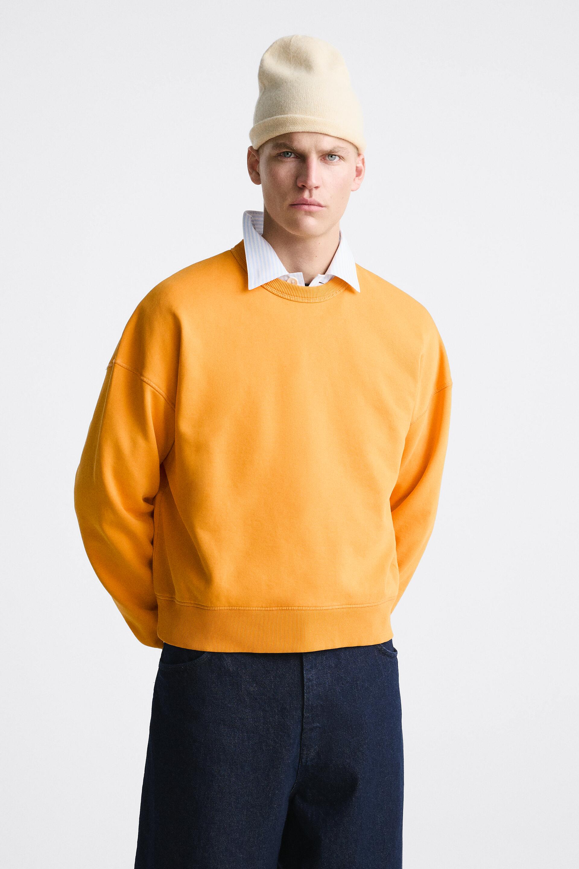

Свитшот мужской ZARA 00761463 оранжевый S/M (доставка из-за рубежа), 00761463