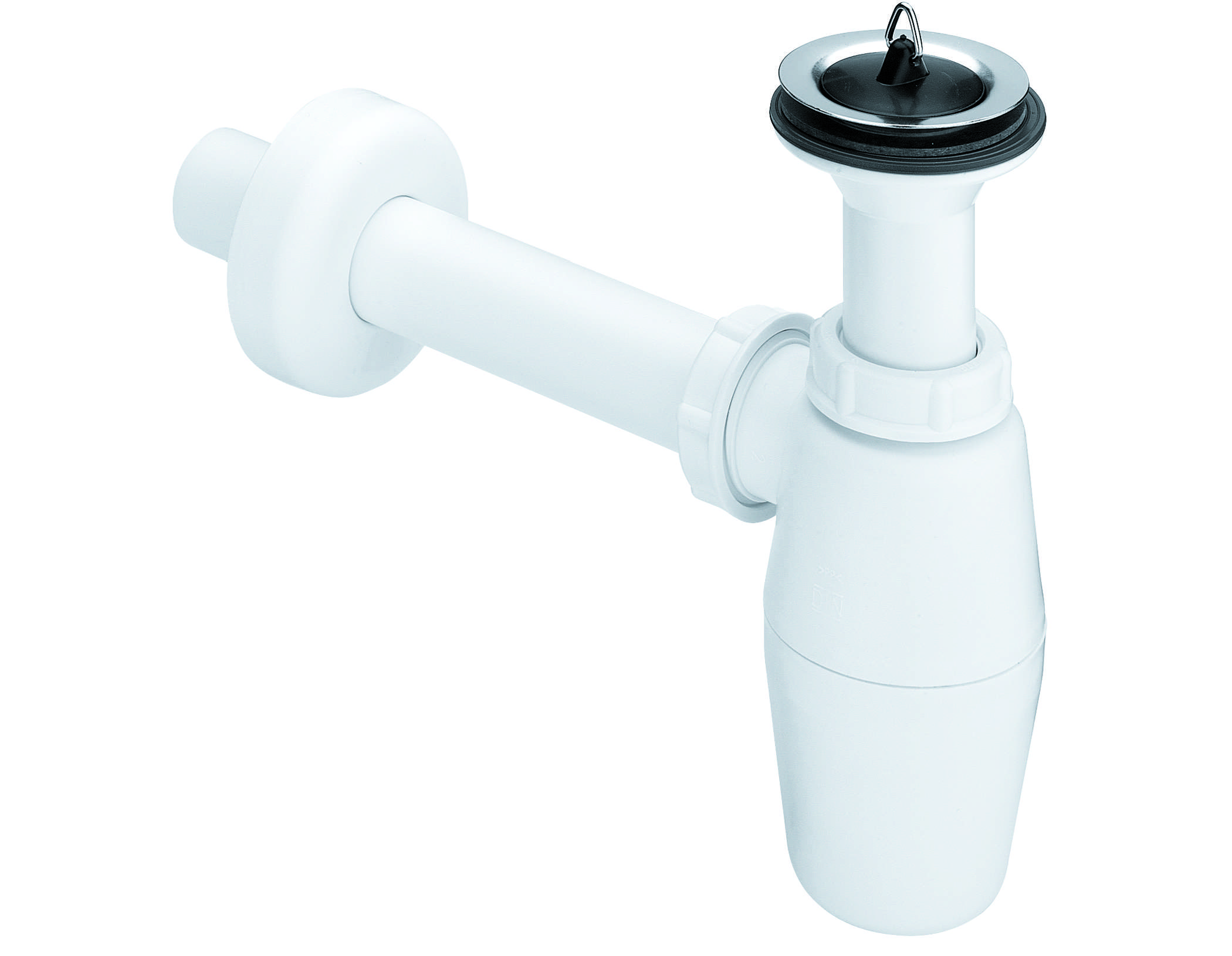Сифон для раковины Viega бутылочный, с отводом, белый (103927) футорка viega