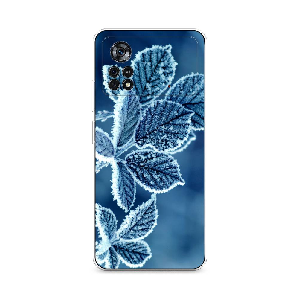 

Чехол на Xiaomi Poco X4 Pro 5G "Зима 6", Голубой;белый, 313150-2