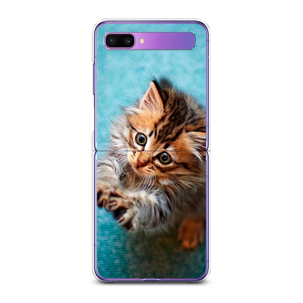 

Чехол Awog для Samsung Galaxy Z Flip 1 "Котенок просит есть", 2107150-2