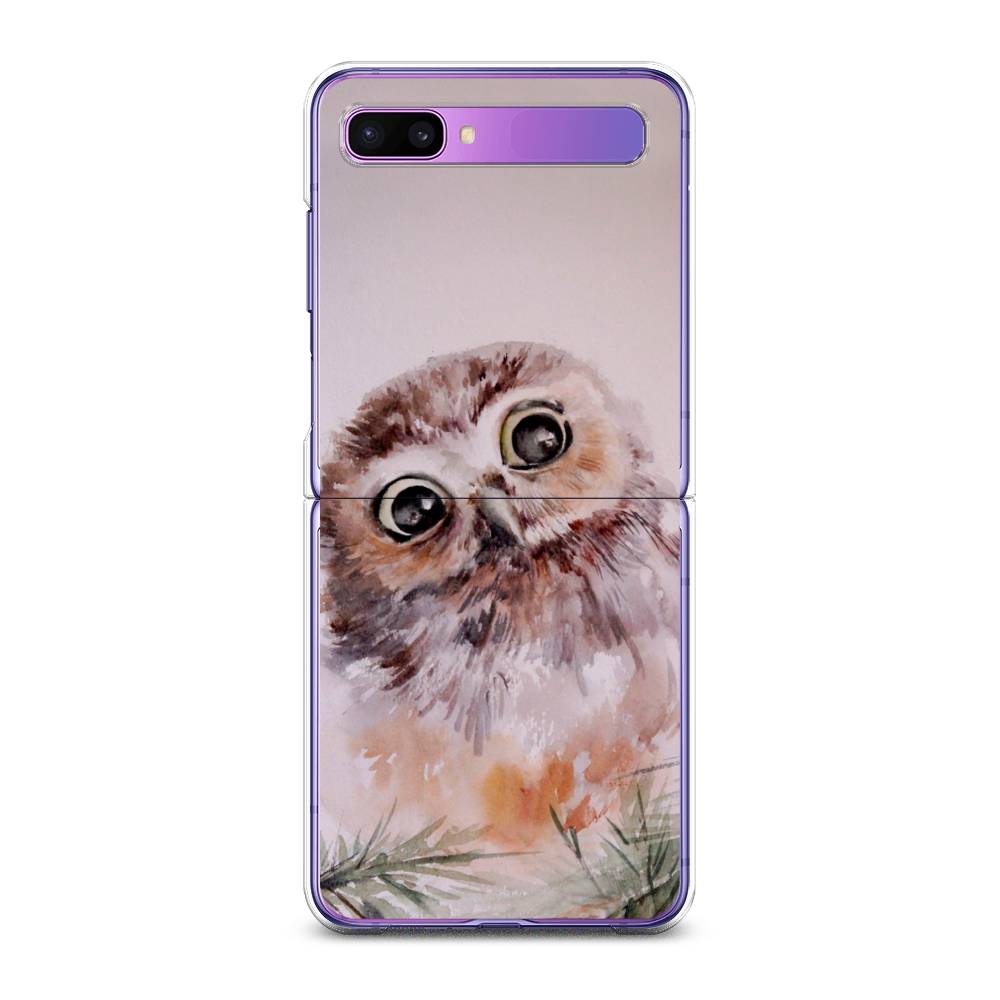 

Чехол Awog для Samsung Galaxy Z Flip 1 "Сова на розовом", 2107150-1