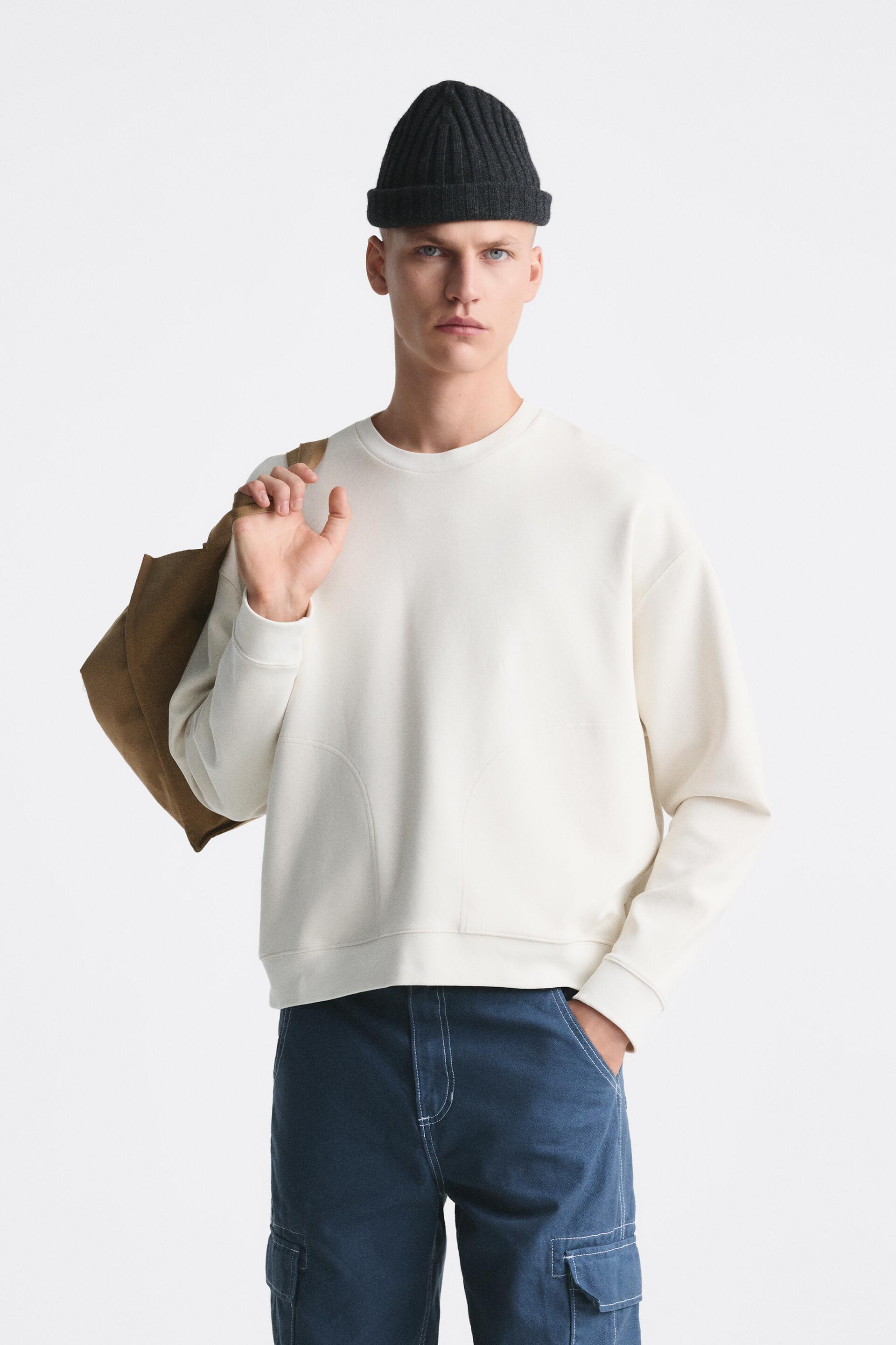 

Свитшот мужской ZARA 00761444 белый XL (доставка из-за рубежа), 00761444