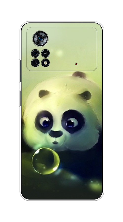 

Чехол на Xiaomi Poco X4 Pro 5G "Малыш панды", Зеленый;черный;серый, 313150-1