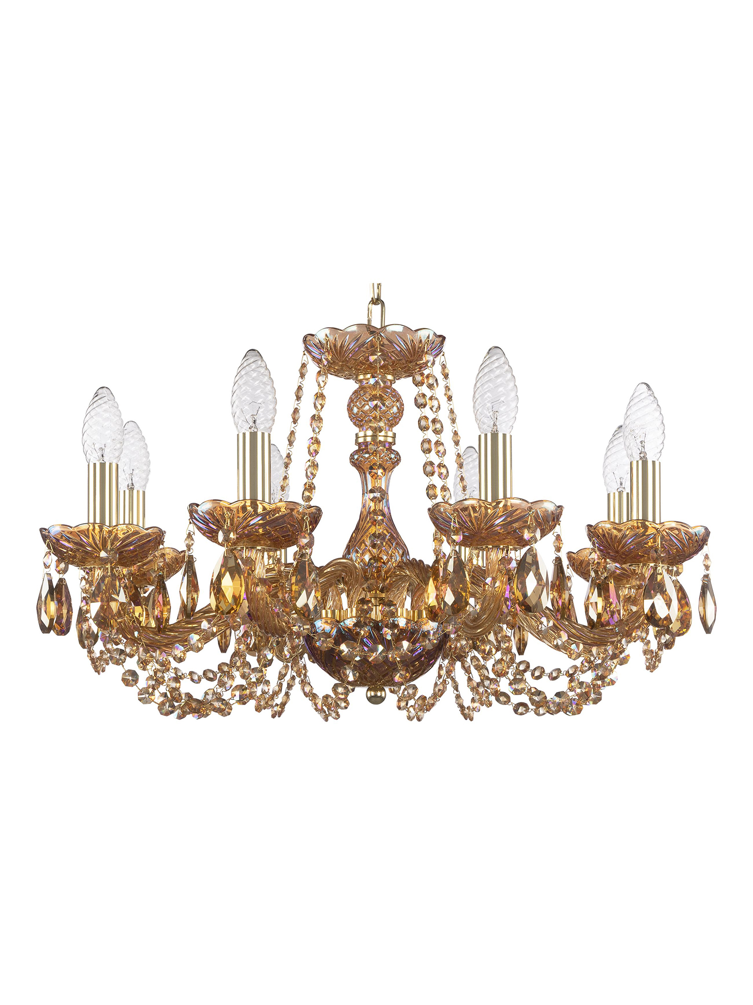 

Люстра подвесная хрустальная 119/8/200 G M777 Bohemia Ivele Crystal, 119/8/200 G M777