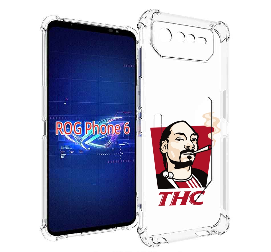 

Чехол MyPads THC для Asus ROG Phone 6, Прозрачный, Tocco