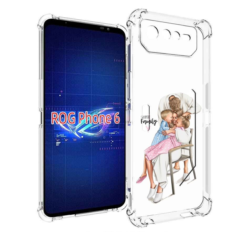 

Чехол MyPads Super-family для Asus ROG Phone 6, Прозрачный, Tocco