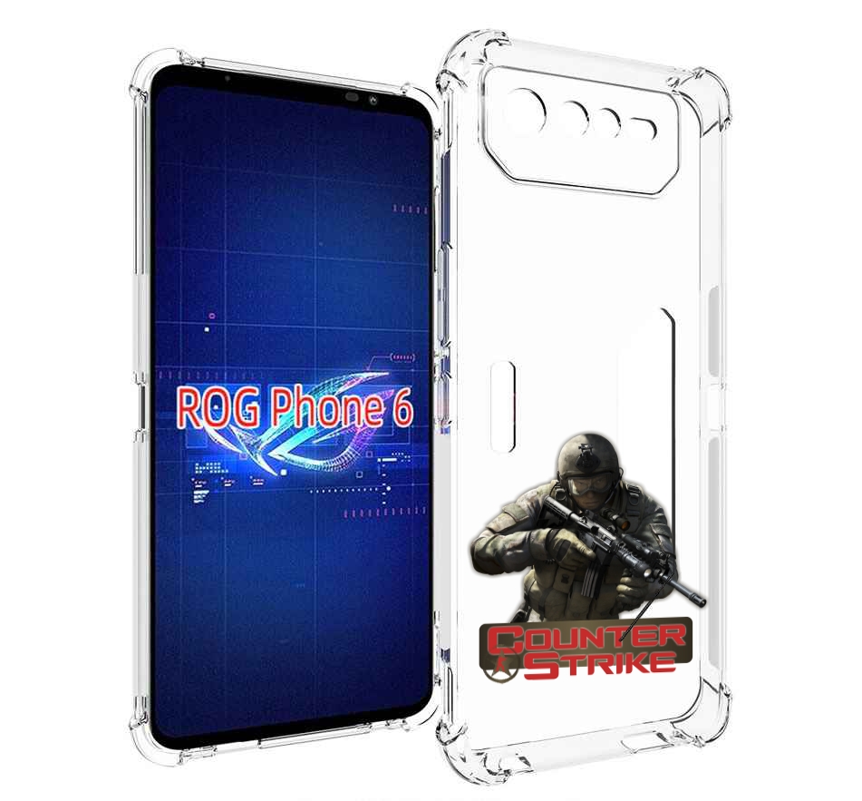 

Чехол MyPads Контра для Asus ROG Phone 6, Прозрачный, Tocco
