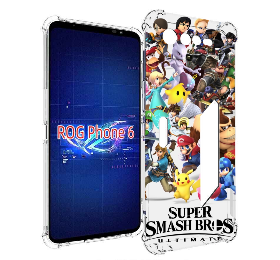 

Чехол MyPads Super Smash Bros для Asus ROG Phone 6, Прозрачный, Tocco