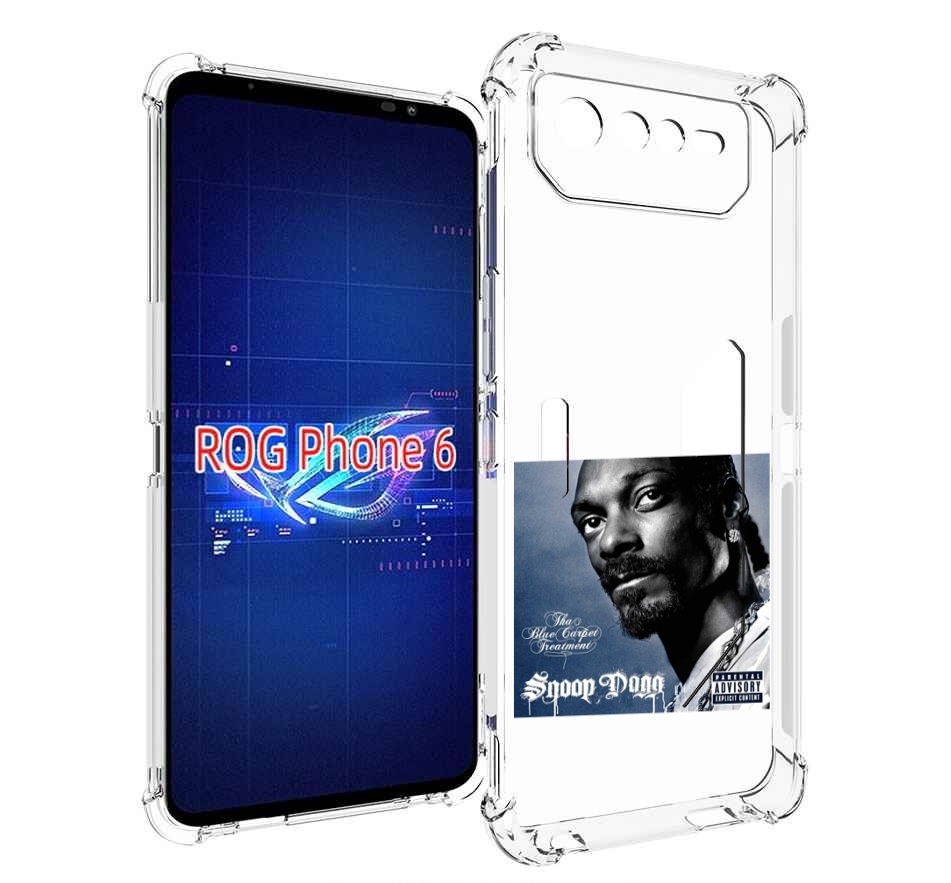 

Чехол MyPads Snoop Dogg THA BLUE CARPET TREATMENT для Asus ROG Phone 6, Прозрачный, Tocco