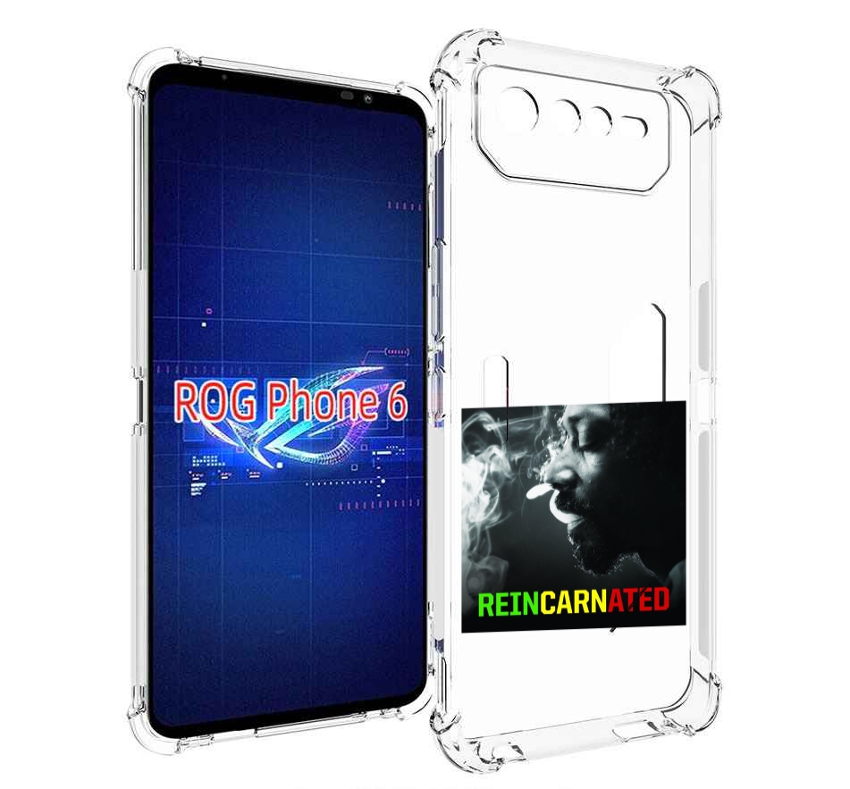 

Чехол MyPads Snoop Dogg REINCARNATED для Asus ROG Phone 6, Прозрачный, Tocco