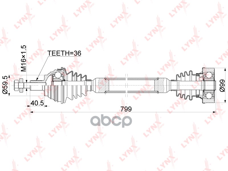 

Привод В Сборе Прав.Audi A3 1.6 Mt 03-12, Skoda Octavia(1z) 1.6 Mt 04-13, Vw Golf V-Vi 1.6