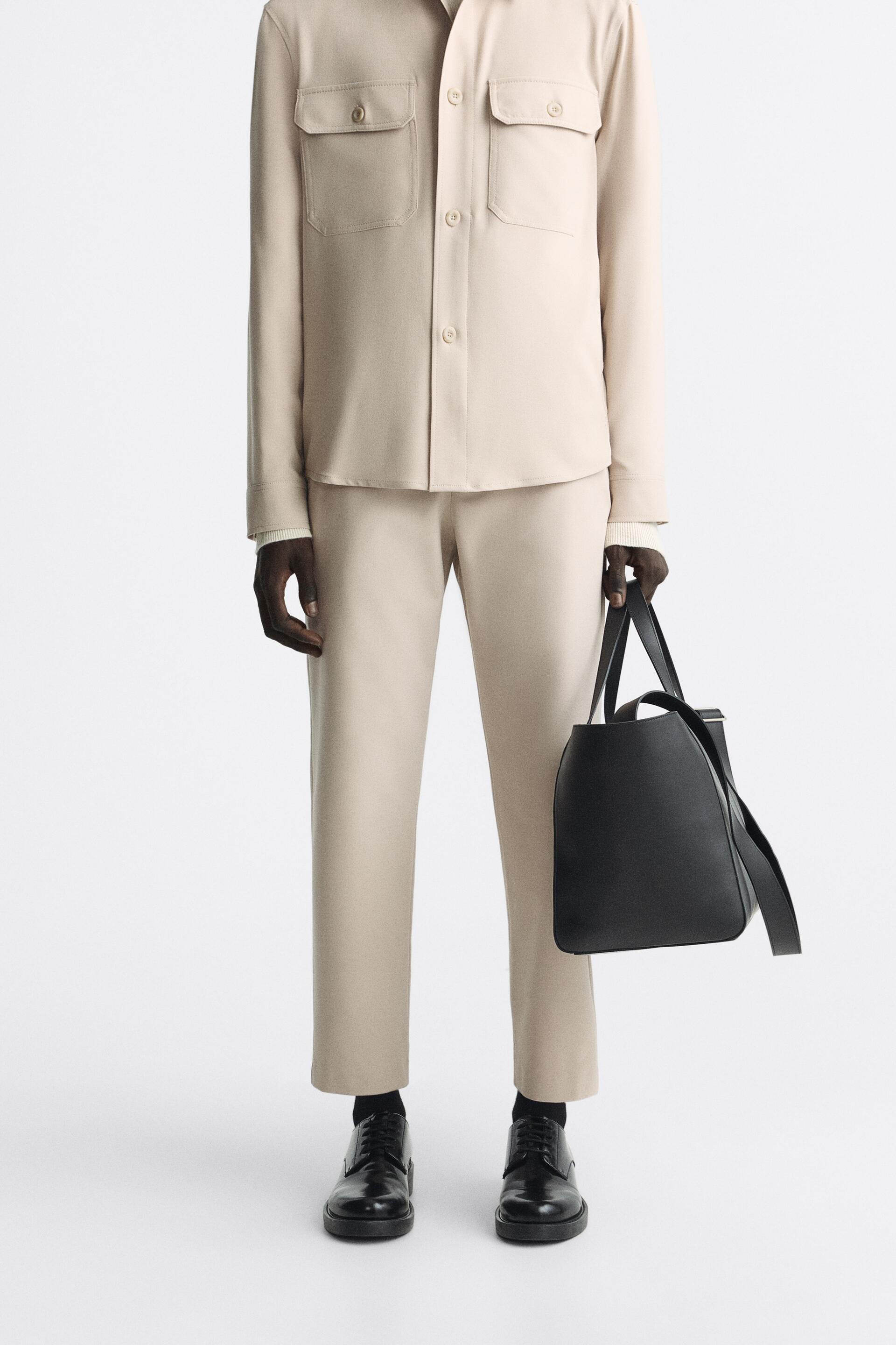 

Брюки мужские ZARA 00706478 бежевые L (доставка из-за рубежа), 00706478