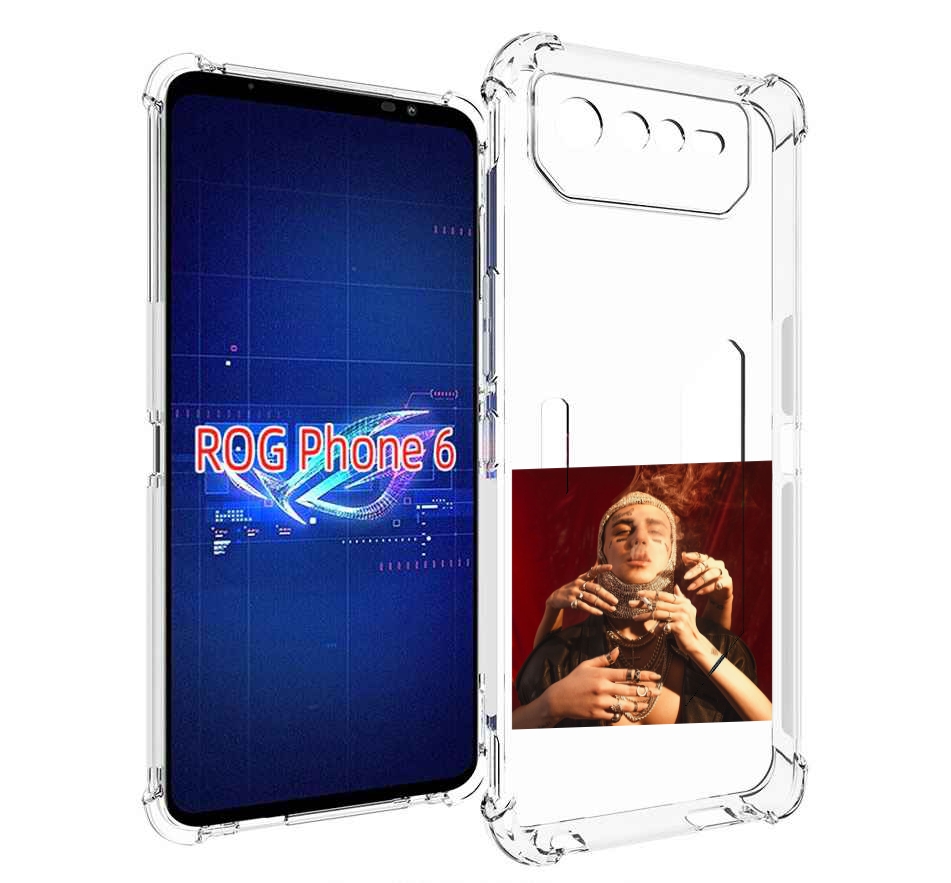 

Чехол MyPads Slime face для Asus ROG Phone 6, Прозрачный, Tocco