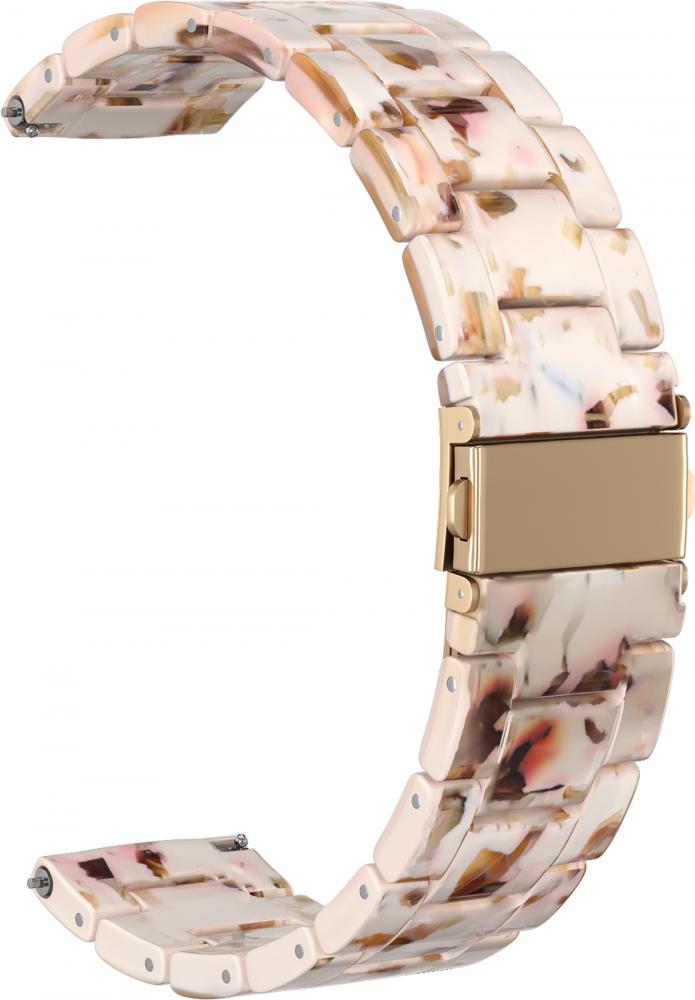 

Ремешок из смолы GSMIN Farl 20 для Ticwatch 2 / E (Коричнево-бежевый), Ремешок из смолы GSMIN Farl 20 для Ticwatch 2 / E
