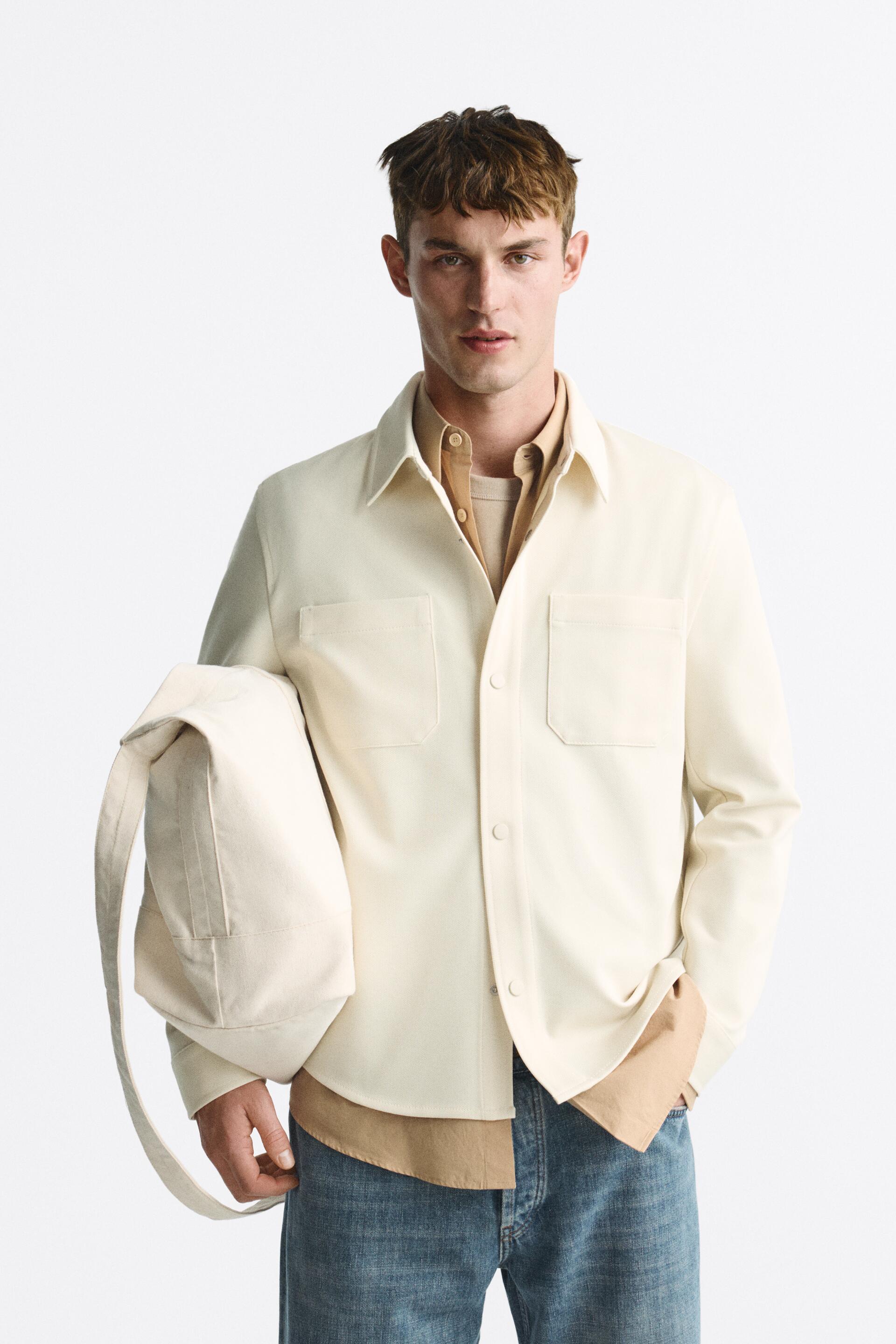 

Рубашка мужская ZARA 00706429 белая L (доставка из-за рубежа), Белый, 00706429