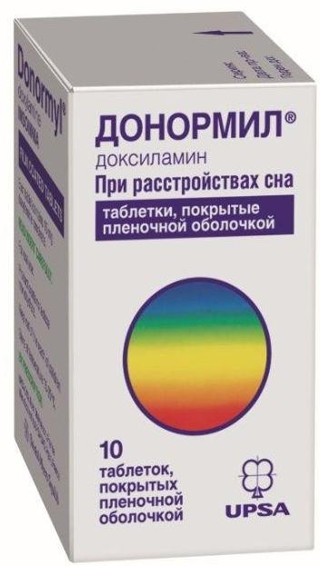 Купить Донормил таблетки покрытые пленочной оболочкой 15 мг 10 шт., УПСА САС