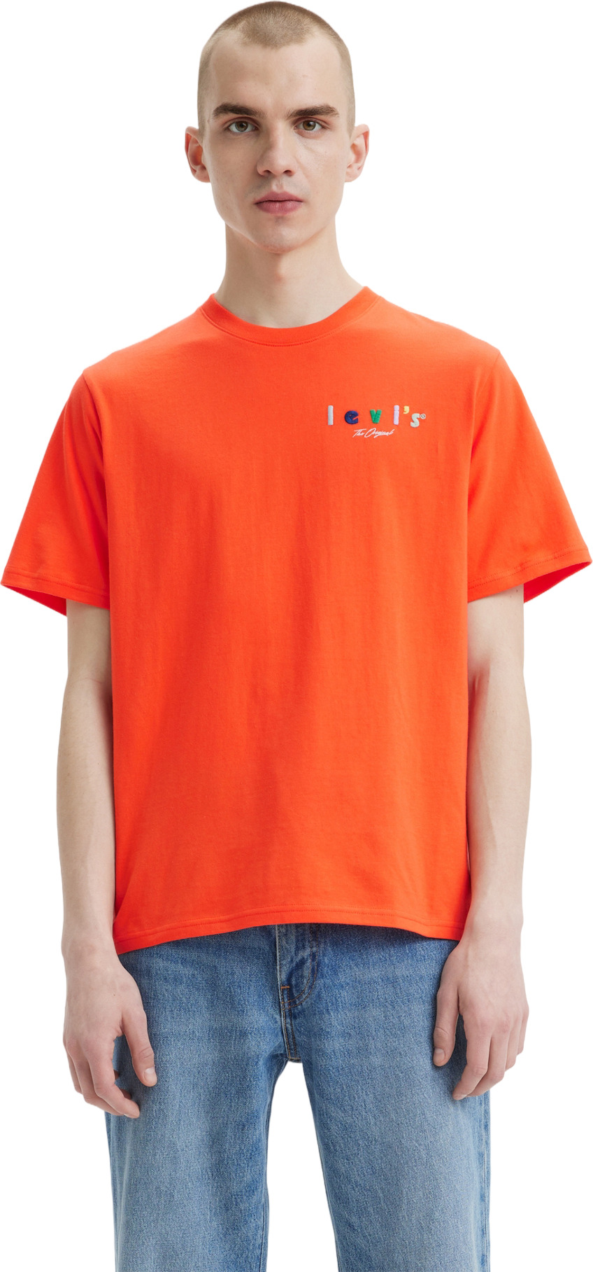 

Футболка мужская Levi's Men Relaxed Fit Graphic Tee красная M, Красный, Men Relaxed Fit Graphic Tee
