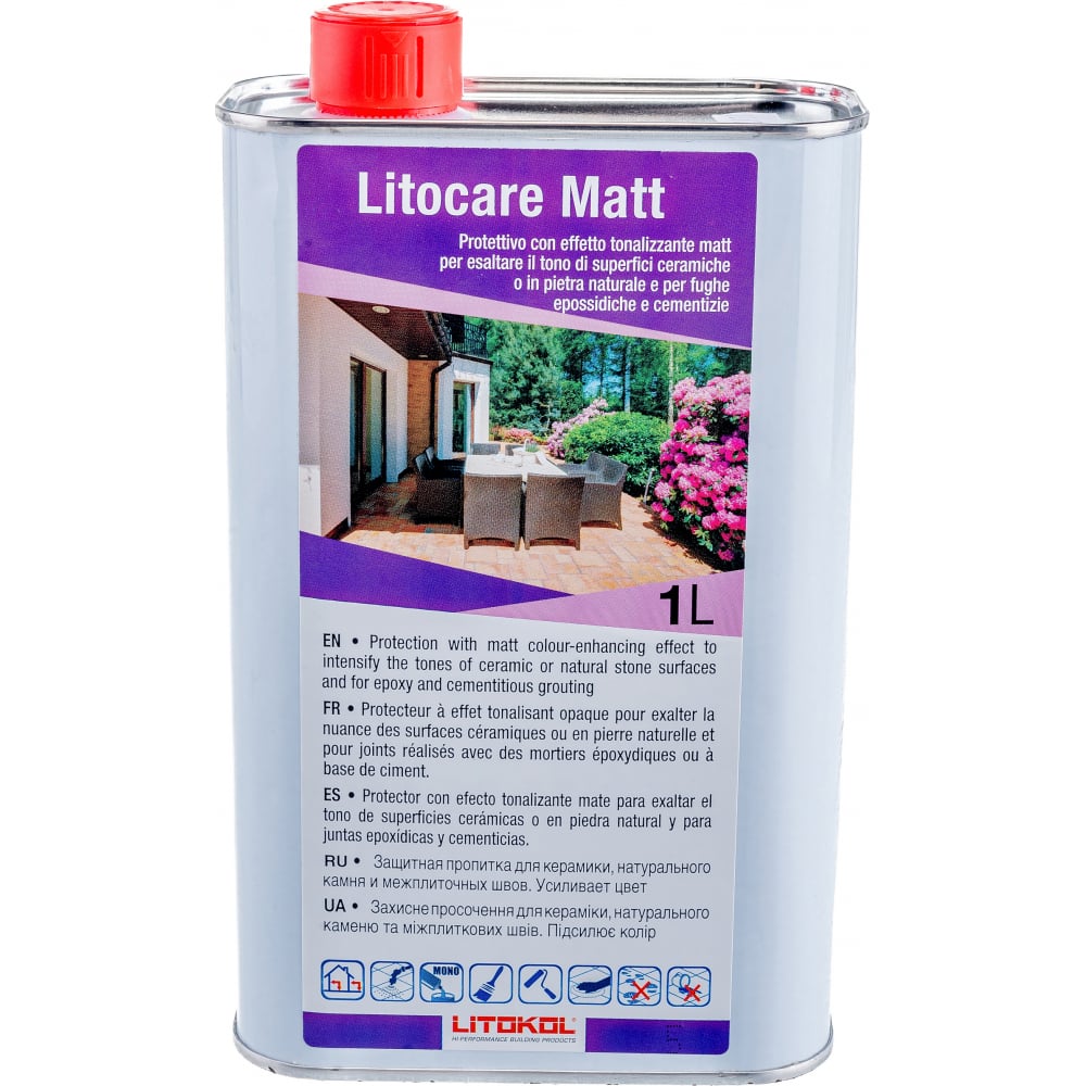 

LITOKOL LITOCARE MATT защитная пропитка с усилением цвета 1 L 479790002