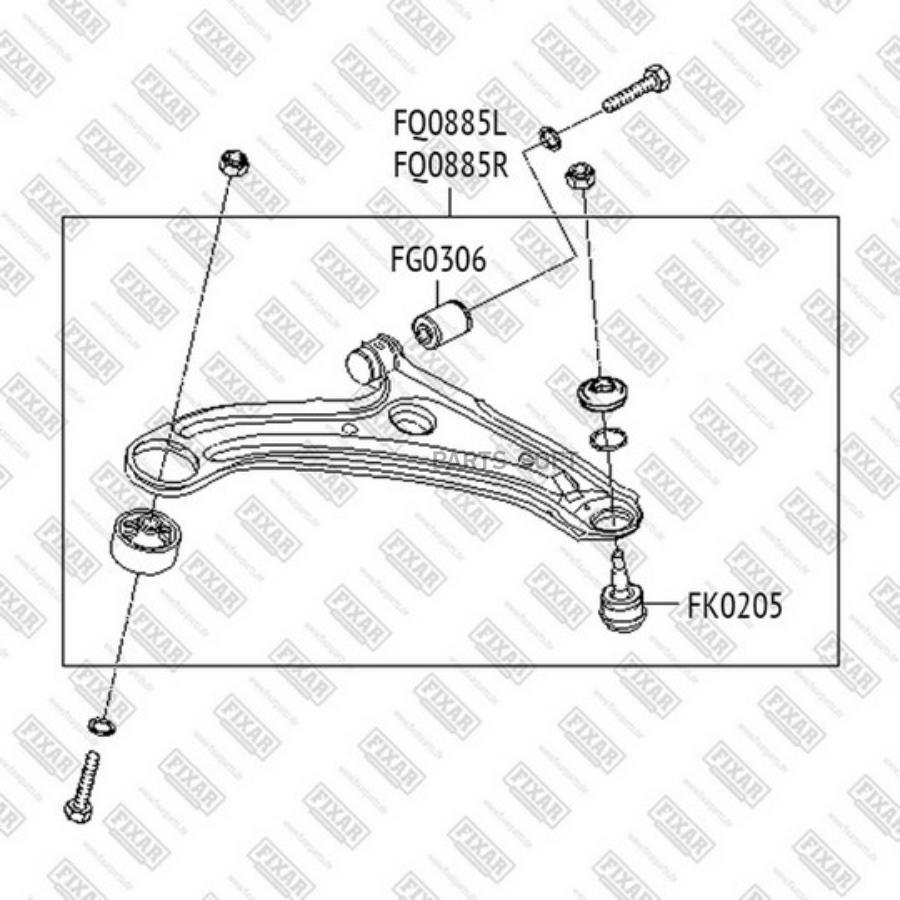 

Рычаг Подвески Передний Нижний Левый FIXAR арт. FQ0885L