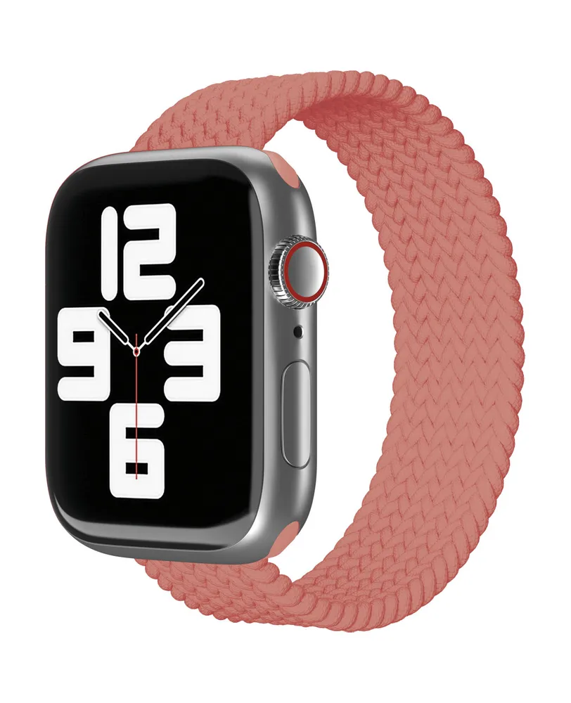 

Ремешок VLP Braded Band для Apple Watch 38/40/41 мм L/XL, коралловый, Розовый, Braded Band для Apple Watch 38/40/41 мм L/XL (коралловый)