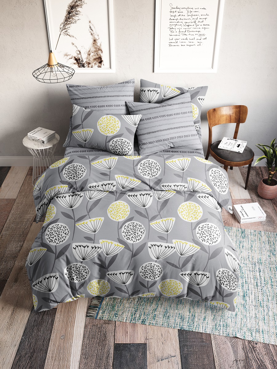 

Постельное Белье Ночь Нежна Лилу 70510-1+70418-2 Поплин 2 сп. 50х70