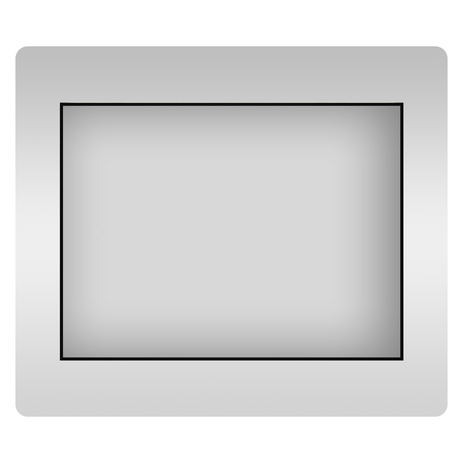 Влагостойкое прямоугольное зеркало Wellsee 7 Rays' Spectrum 172200610, 80х55 см зеркало mixline эльза 80х55 сенсор подсветка с увеличением 4630104801423