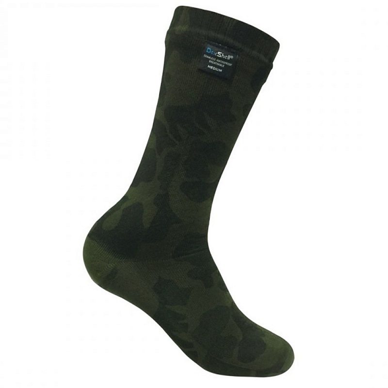 

Водонепроницаемые носки Dexshell Camouflage оливковые XL (47-49)