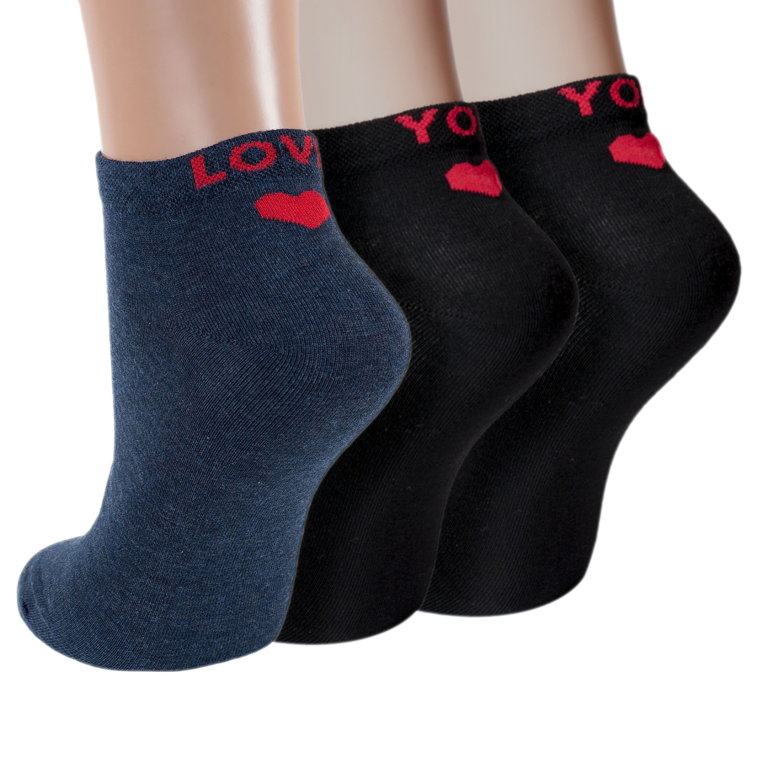 Комплект носков женских Rusocks 3-Ж-235 разноцветных 23-25