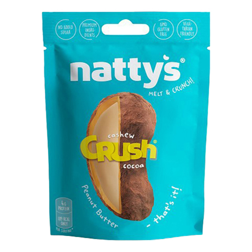 Драже Nattys Crush Cashew c кешью в арахисовой пасте и какао 35 г